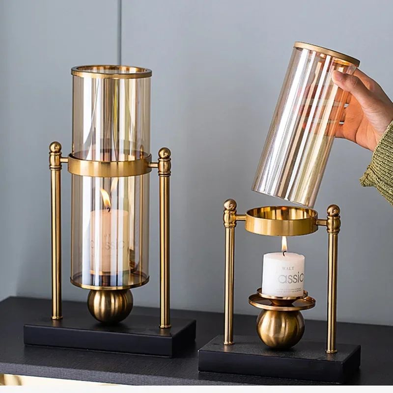 Lighting Home Decor Products - 유리 금속 미니어처 장식품, 크리스마스 장식,