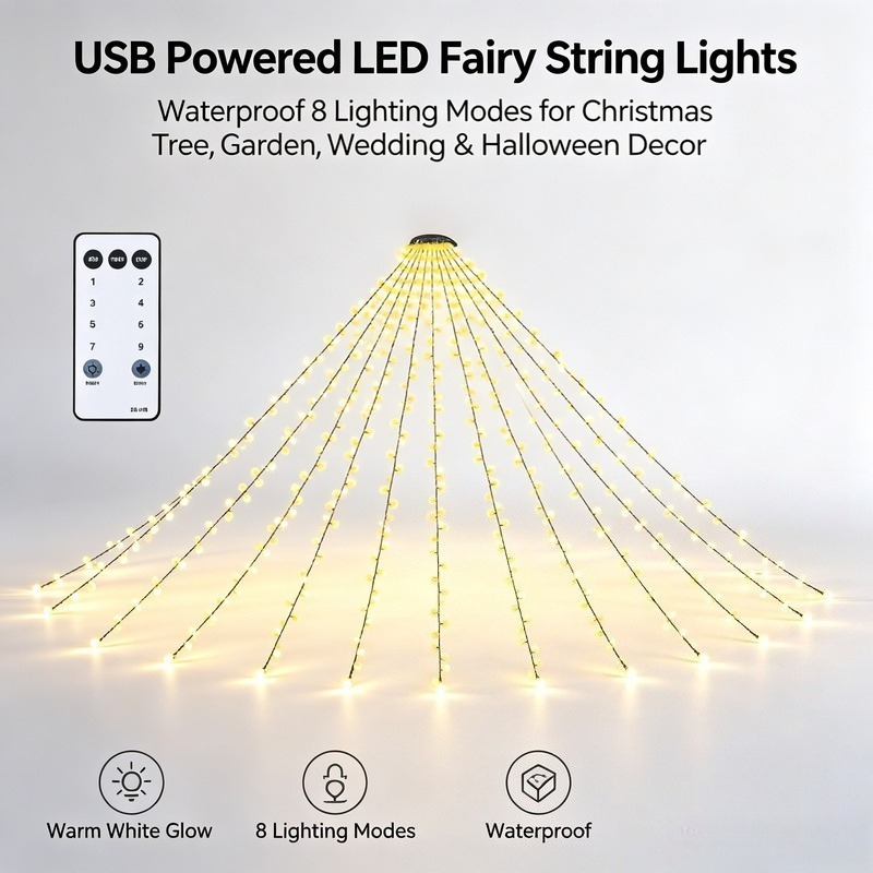 Lighting Decor For Wedding - USB LED 요정 스트링 조명, 방수
