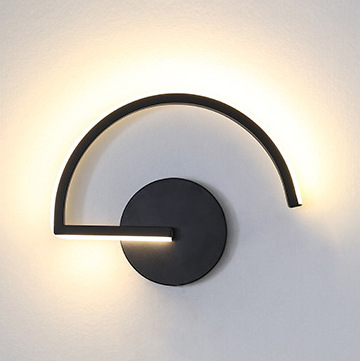 Lighting Decoration In Bedroom - 현대적인 북유럽 LED 벽등, 미니멀리스트 블랙