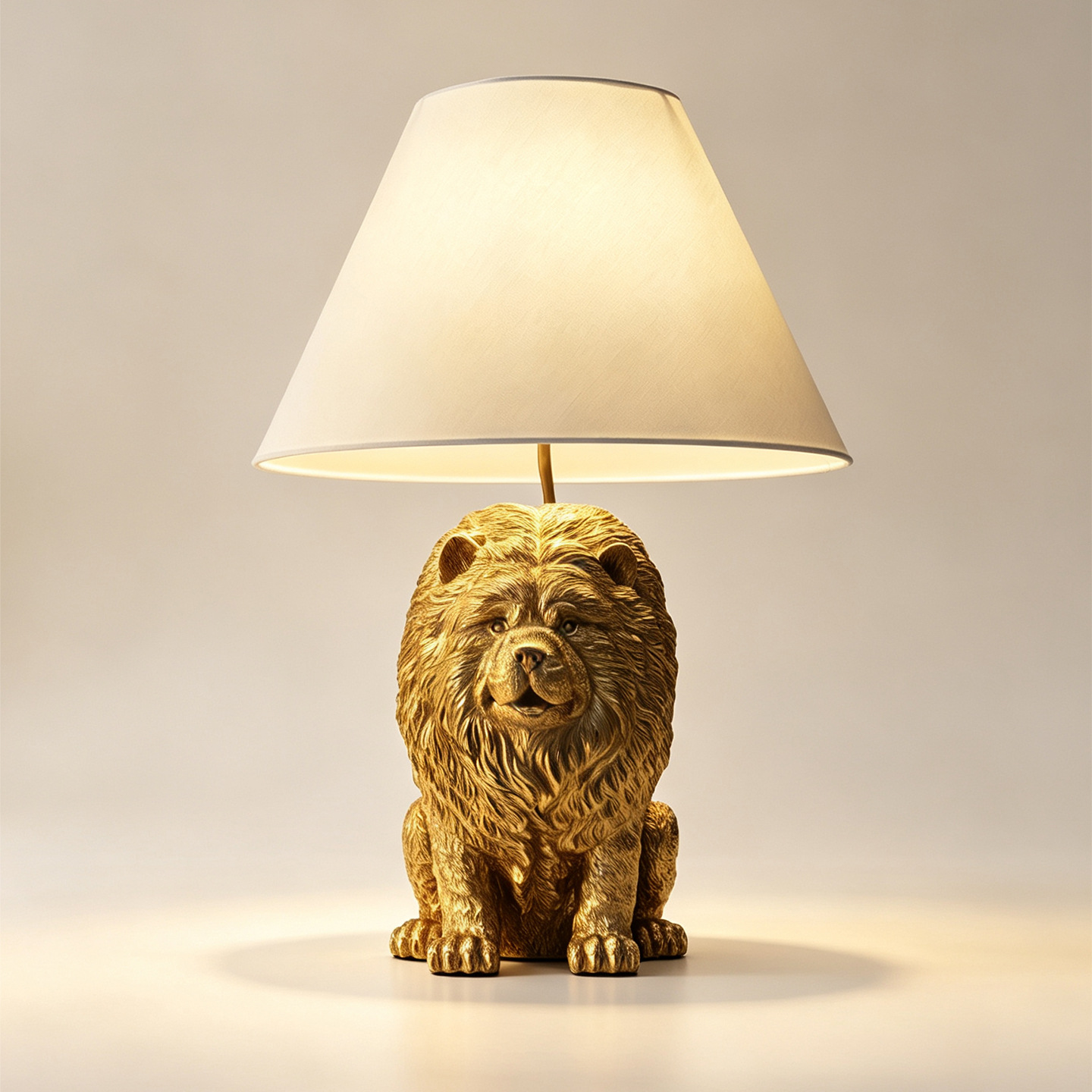 Lighting Decoration In Bedroom - 창의적인 초우 초우 강아지 모양의 레진