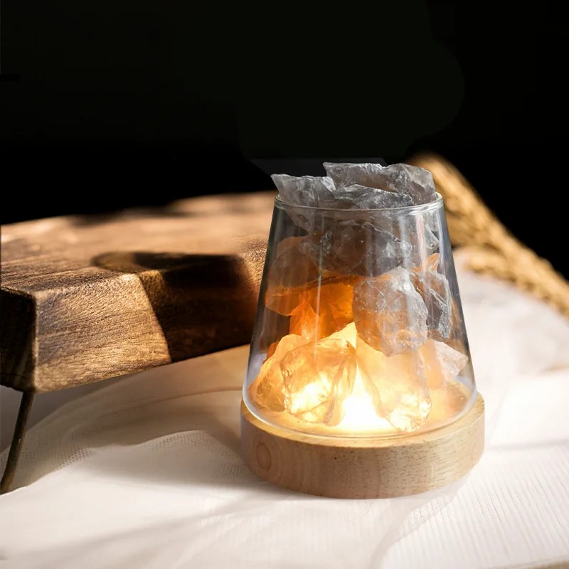 Himalayan Salt Lamp - D2 자연 참신 히말라야 소금 테이블