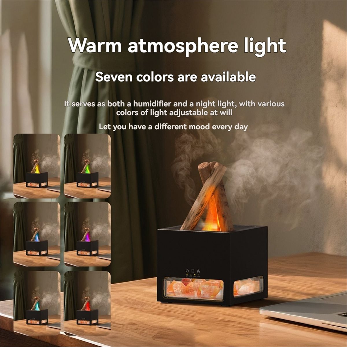 Himalayan Salt Lamp - AA14 2-in-1 히말라야 소금 램프 &