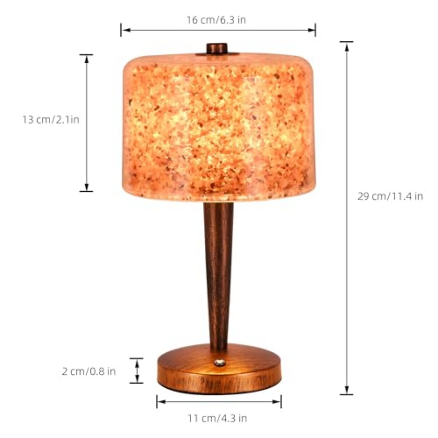 터치 디머 컨트롤 USB 히말라야 소금 램프, 천연 암 - Himalayan Salt Lamp 리뷰 및 가격