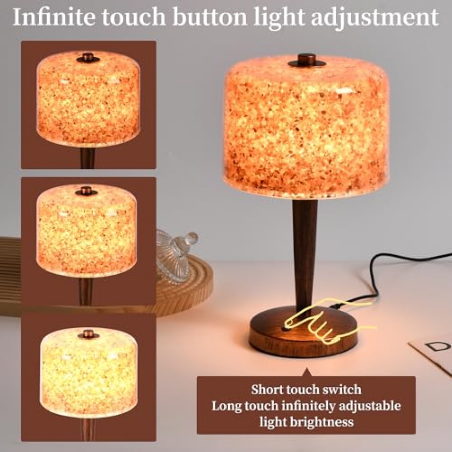 터치 디머 컨트롤 USB 히말라야 소금 램프, 천연 암 - Himalayan Salt Lamp 리뷰 및 가격
