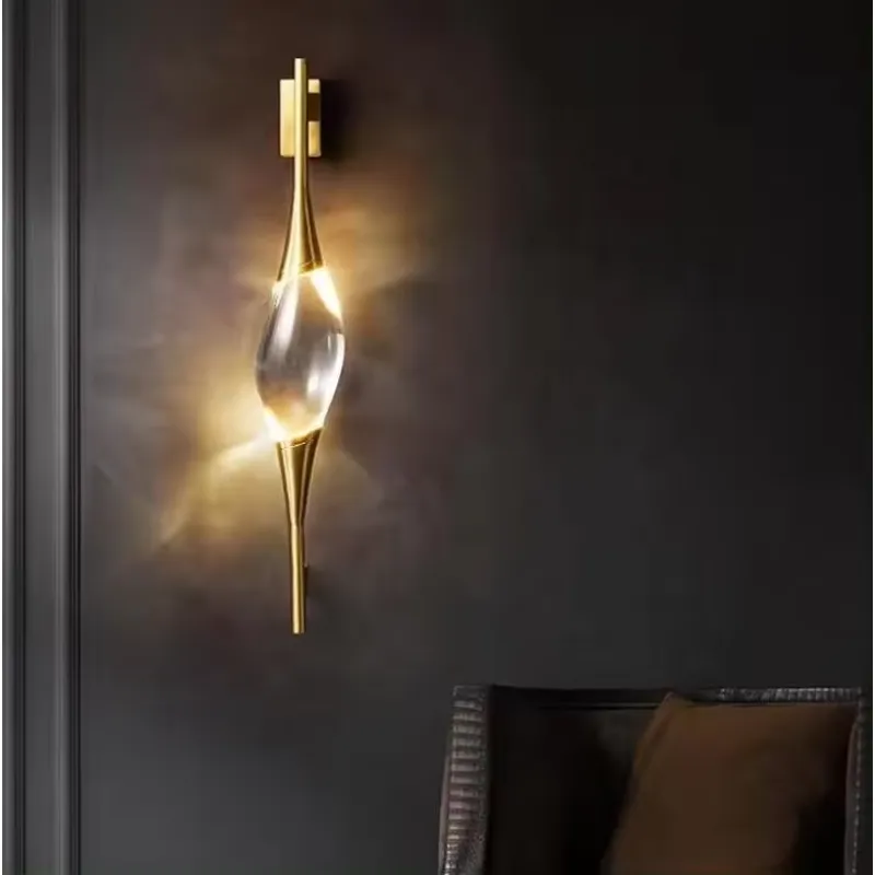 새로운 디자인의 모던한 전체 구리 골드 크리스탈 LED - Lighting Design Decor 리뷰 및 가격