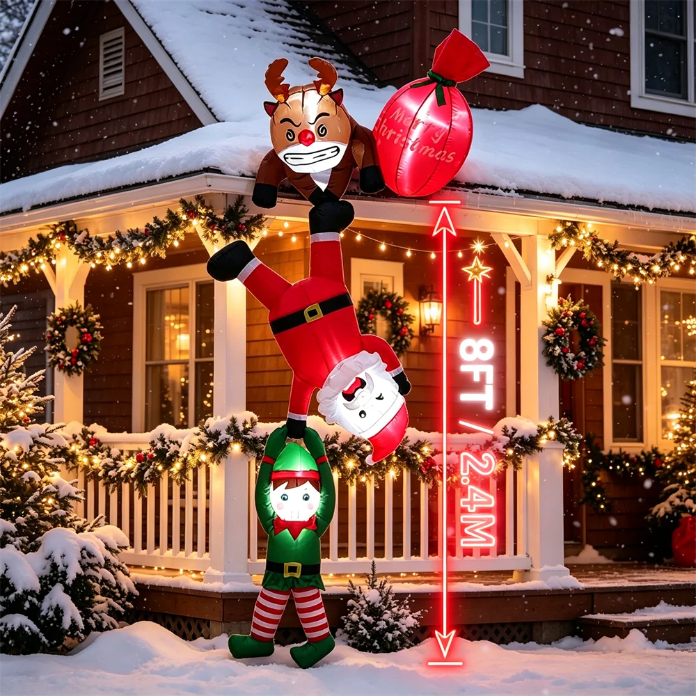 8피트 크리스마스 풍선 장식, 매달 수 있는 루돌프,  - Santa'S Elves Holiday Lighting & Decor Llc 리뷰 및 가격