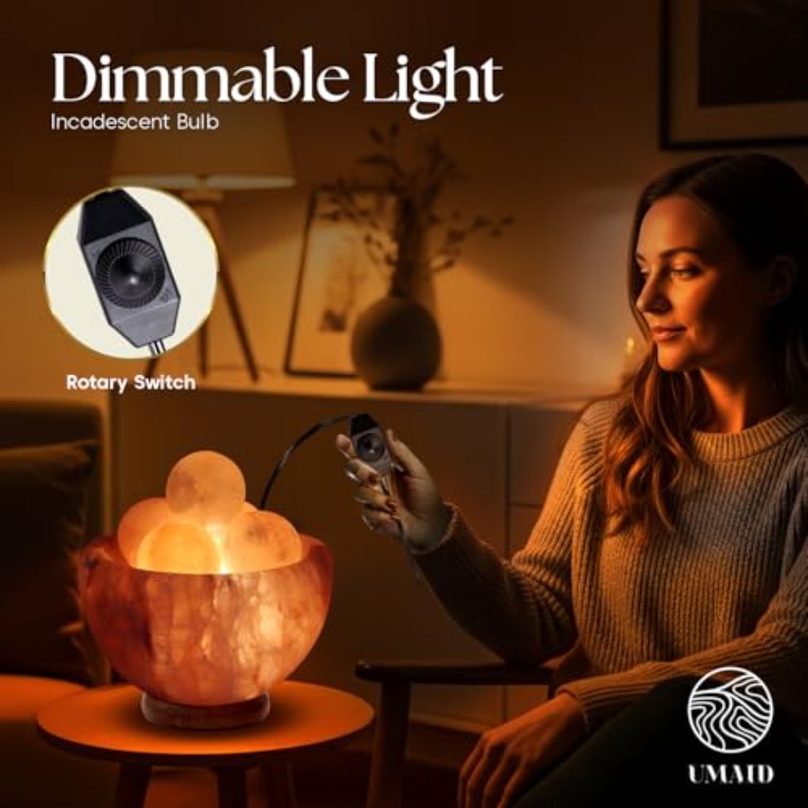 히말라야 소금 램프(히말라야 볼 6개 포함), 침실,  - Himalayan Salt Lamp 리뷰 및 가격
