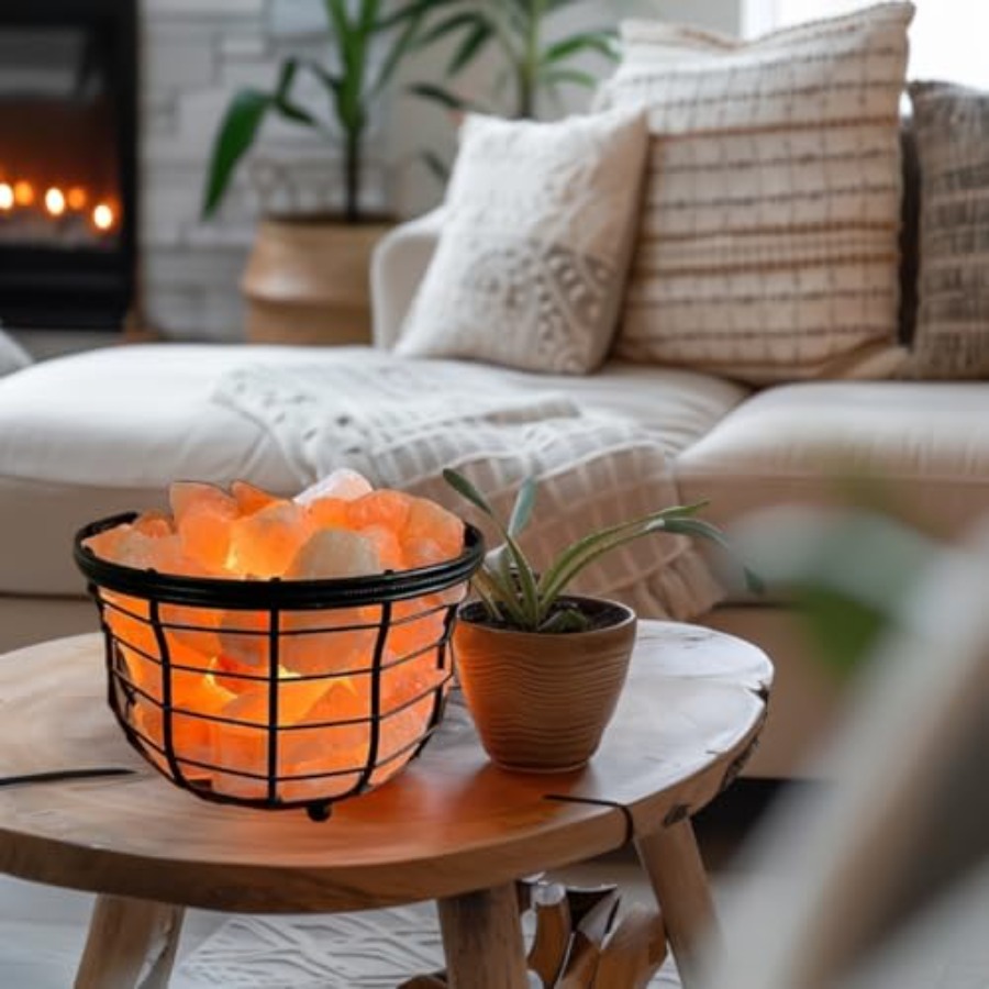 NB 히말라야 핑크 소금 금속 램프 (천연 소금 조각  - Himalayan Salt Lamp 리뷰 및 가격