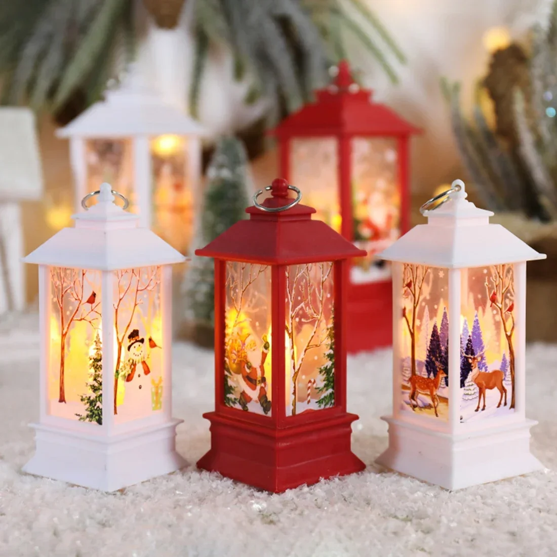 크리스마스 홈 장식 제품 크리스마스 LED 랜턴 캔들  - Lighting Home Decor Products 리뷰 및 가격