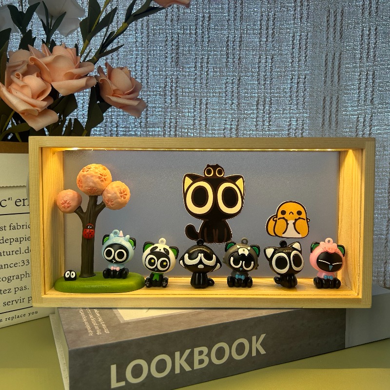 루오 샤오헤이 피규어 LED 라이트 프레임, 귀여운 고 - Lighting Decor Items 리뷰 및 가격