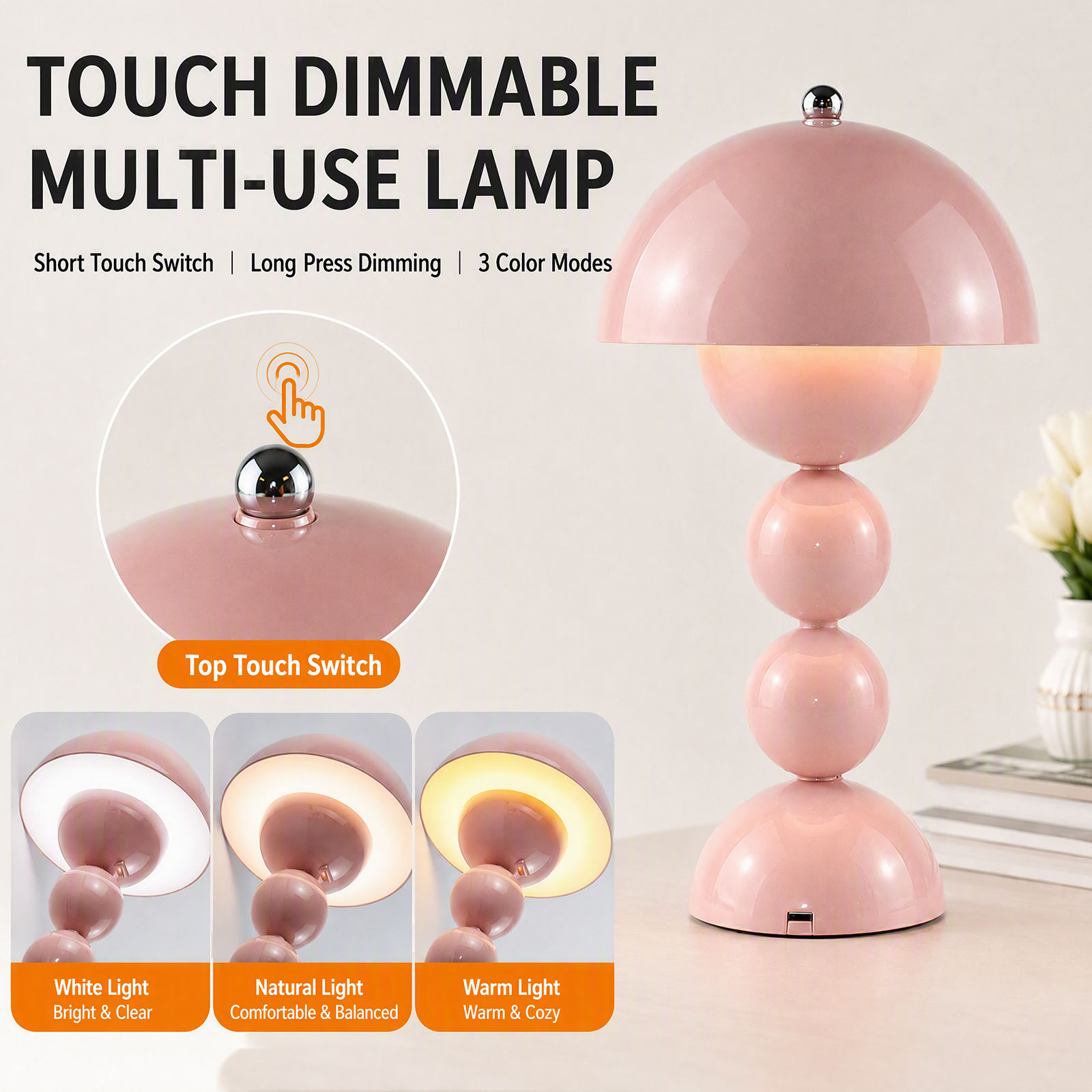 USB 버섯 모양 LED 테이블 램프, 3가지 색상 모 - Lighting Decoration In Bedroom 리뷰 및 가격