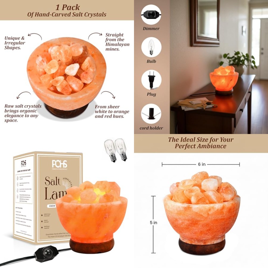 히말라야 핑크 소금 램프 볼, 파키스탄산 정품, 천연  - Himalayan Salt Lamp 리뷰 및 가격
