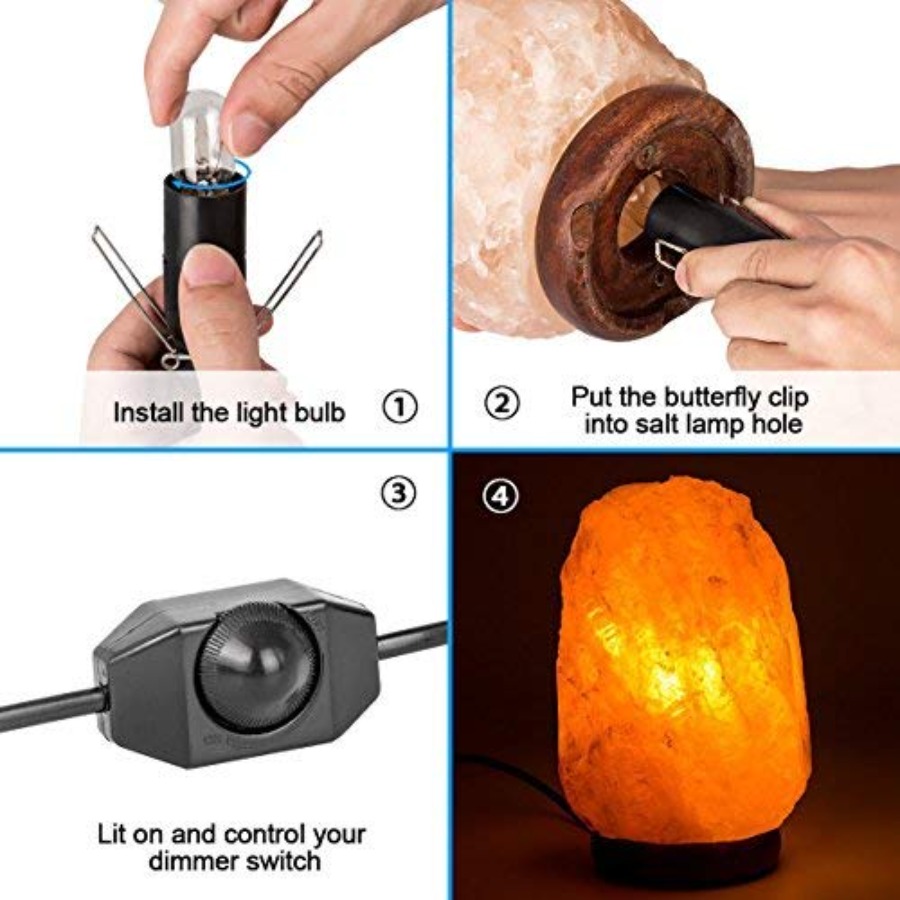 히말라야 소금 램프 코드(디머 스위치 포함), 오리지널 - Himalayan Salt Lamp 리뷰 및 가격