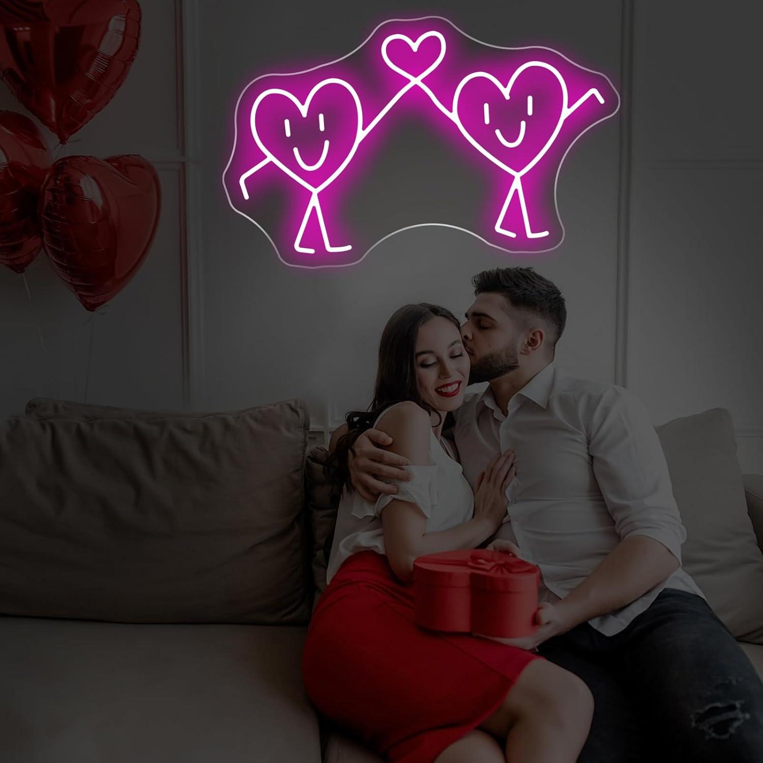 사랑 네온사인 USB 디밍 가능 LED 네온 조명, 결 - Lighting Decor For Wedding 리뷰 및 가격