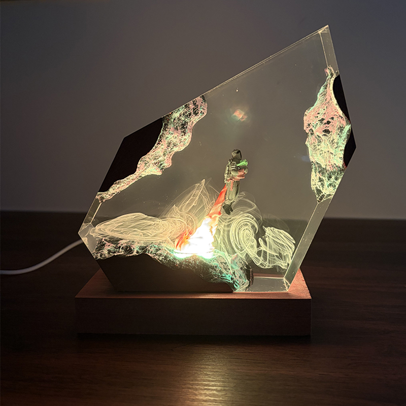 공상 과학 애니메이션 피규어 생물 레진 테이블 램프 창 - Lighting Decor For Wedding 리뷰 및 가격