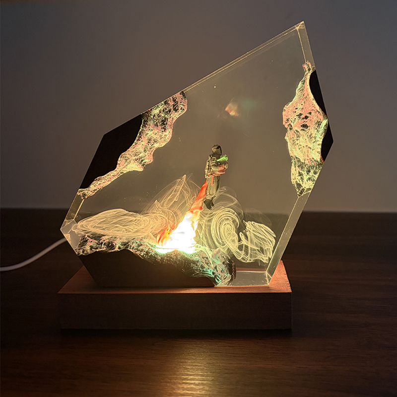 공상 과학 애니메이션 피규어 생물 레진 테이블 램프 창 - Lighting Decor For Wedding 리뷰 및 가격