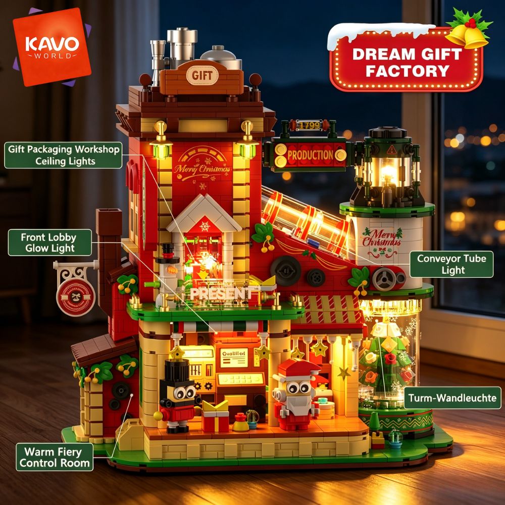 KAVOWORLD 2775피스 크리스마스 선물 공장 건 - Santa'S Elves Holiday Lighting & Decor Llc 리뷰 및 가격