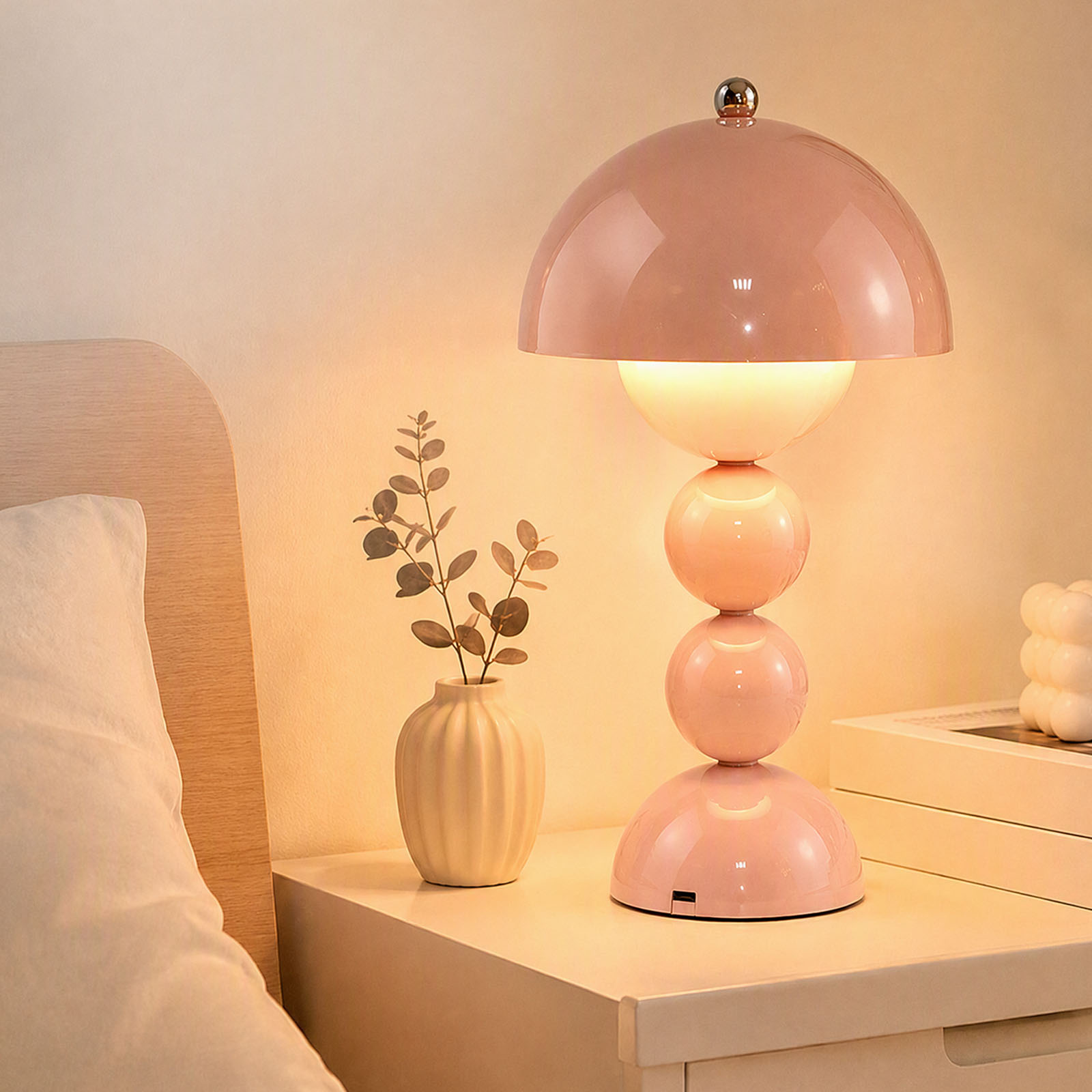 빈티지 스타일의 버섯 모양 테이블 램프, USB LED - Lighting Decoration In Bedroom 리뷰 및 가격