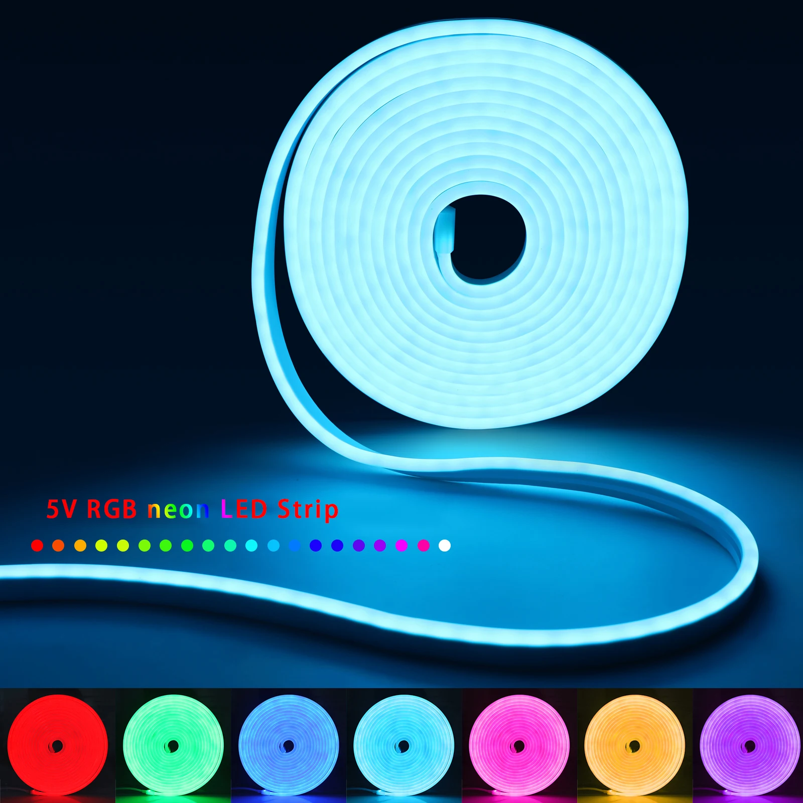 1-5m RGB LED 네온 스트립 라이트 5V USB - Lighting Design Decor 리뷰 및 가격